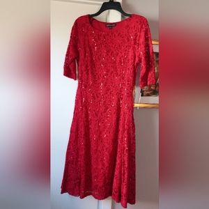 Red Holiday Party Dress